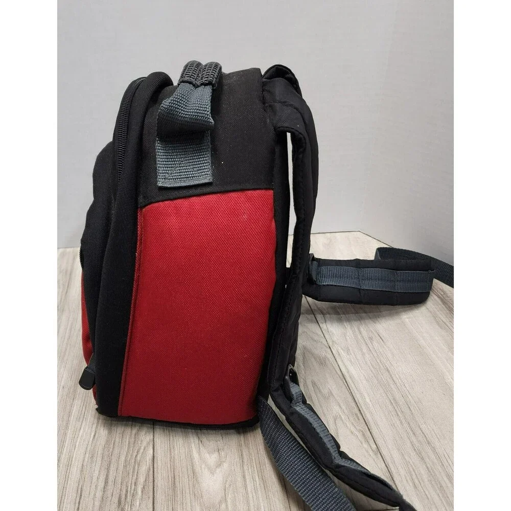 Tamrac Digital SLR Padded Camera Bag Backpack Red Black Travel 12 x 9 x6